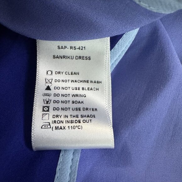 Azulu Sanriku Maxi dress in blue one shoulder size XS new with tags Runway - Picture 6 of 10